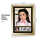 Charli XCX Portrait Printed Signed Poster Print – Pop Singer Wall Art – Autograph Style Celebrity Photo – Music Memorabilia Collectible