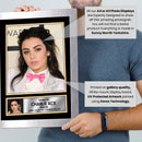 Charli XCX Portrait Printed Signed Poster Print – Pop Singer Wall Art – Autograph Style Celebrity Photo – Music Memorabilia Collectible