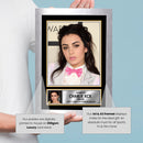 Charli XCX Portrait Printed Signed Poster Print – Pop Singer Wall Art – Autograph Style Celebrity Photo – Music Memorabilia Collectible