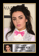Charli XCX Portrait Printed Signed Poster Print – Pop Singer Wall Art – Autograph Style Celebrity Photo – Music Memorabilia Collectible
