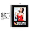 Charli XCX Portrait Printed Signed Poster Print – Glam Pop Singer Wall Art – Autograph Style Celebrity Photo – Music Memorabilia Collectible