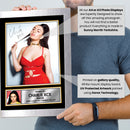 Charli XCX Portrait Printed Signed Poster Print – Glam Pop Singer Wall Art – Autograph Style Celebrity Photo – Music Memorabilia Collectible