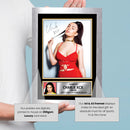 Charli XCX Portrait Printed Signed Poster Print – Glam Pop Singer Wall Art – Autograph Style Celebrity Photo – Music Memorabilia Collectible