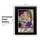 Chloe Kelly Printed Signed Poster Print – England Women’s Football Trophy Celebration Wall Art – Autograph Style Soccer Memorabilia Collectible