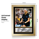 Chloe Kelly Printed Signed Poster Print – England Women’s Football Action Portrait Wall Art – Autograph Style Soccer Memorabilia Collectible