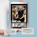 Chloe Kelly Printed Signed Poster Print – England Women’s Football Action Portrait Wall Art – Autograph Style Soccer Memorabilia Collectible