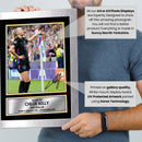 Chloe Kelly Printed Signed Poster Print – England Women’s Football Corner Flag Celebration Wall Art – Autograph Style Soccer Memorabilia Collectible