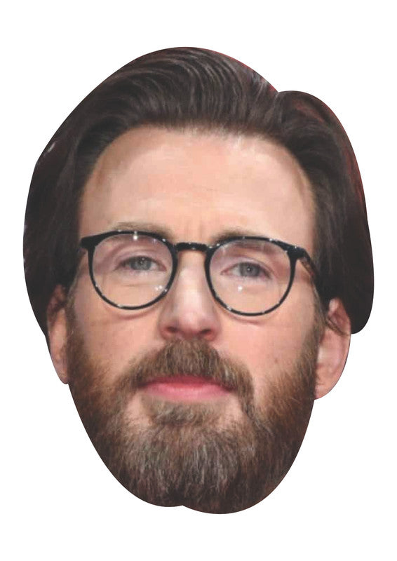 Chris Evans Face Mask – Celebrity Party Mask for Stag Do, Hen Night, Fancy Dress & Costume Parties – Funny Adult Card Mask – Chris Evans Face Mask