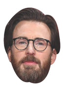 Chris Evans Face Mask – Celebrity Party Mask for Stag Do, Hen Night, Fancy Dress & Costume Parties – Funny Adult Card Mask