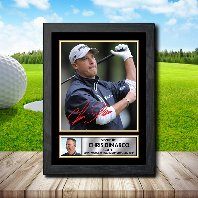 Chris Di Marco Printed Signature Golfer Star Poster Print Framed Wall Art Gift – Chris Di Marco Printed Signature Golfer Star Poster Print