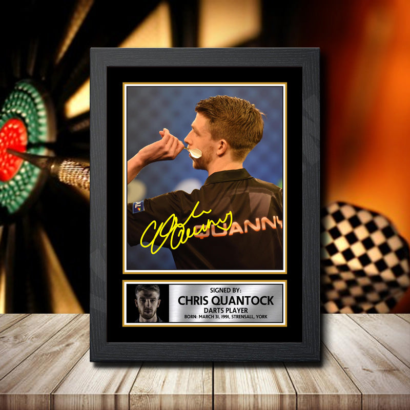 Chris Quantock 2 Printed Signature Darts Star Poster Print Framed Wall Art Gift – Chris Quantock 2 Printed Signature Darts Star Poster Print