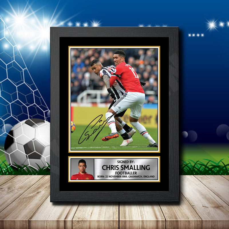 Chris Smalling Printed Signature Footballers Star Poster Print Framed Wall Art Gift – Chris Smalling Printed Signature Footballers Star Poster Print