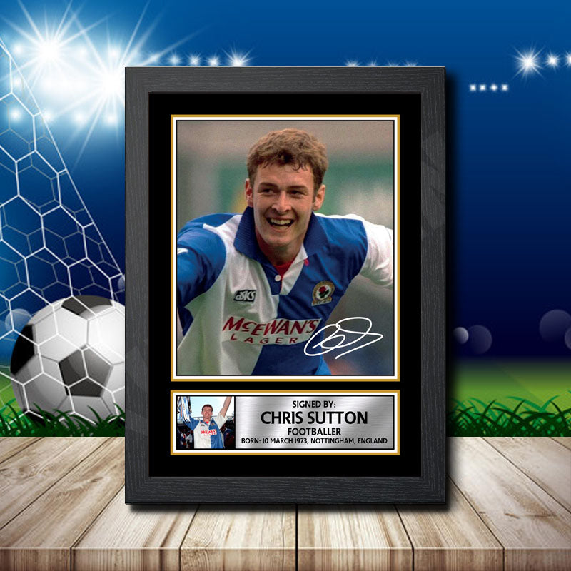 Chris Sutton 2 Printed Signature Footballers Star Poster Print Framed Wall Art Gift – Chris Sutton 2 Printed Signature Footballers Star Poster Print