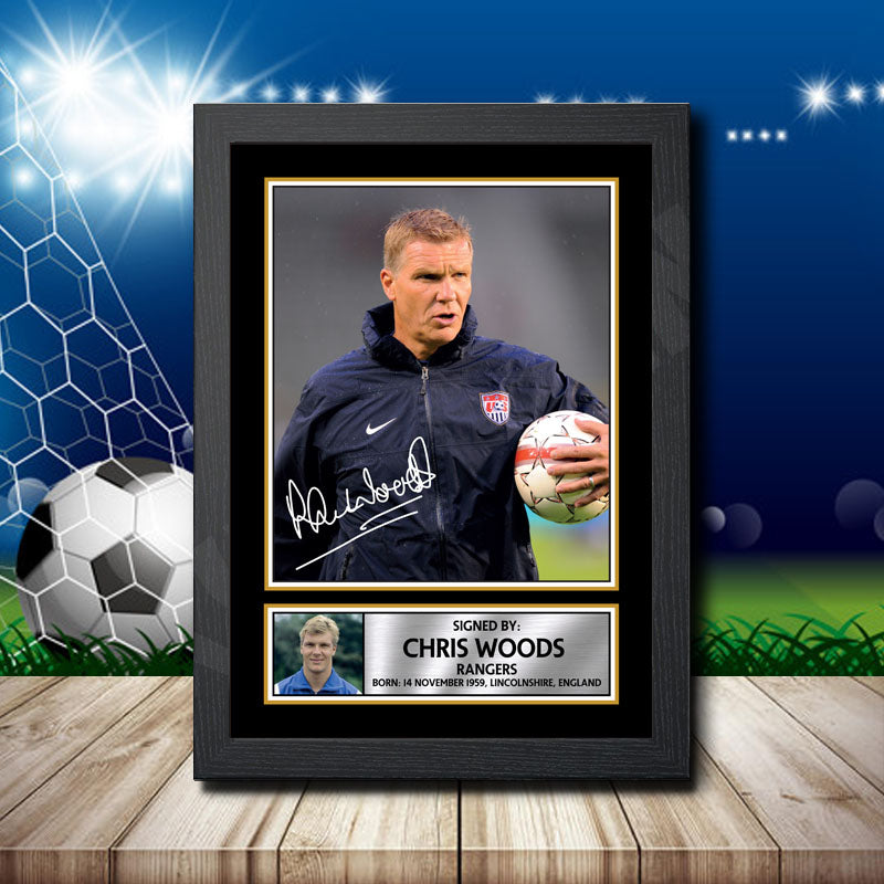 Chris Woods 1 Printed Signature Footballers Star Poster Print Framed Wall Art Gift – Chris Woods 1 Printed Signature Footballers Star Poster Print