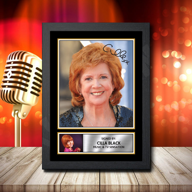 Cilla Black 1 – Printed Signature Music Star Print – Cilla Black 1