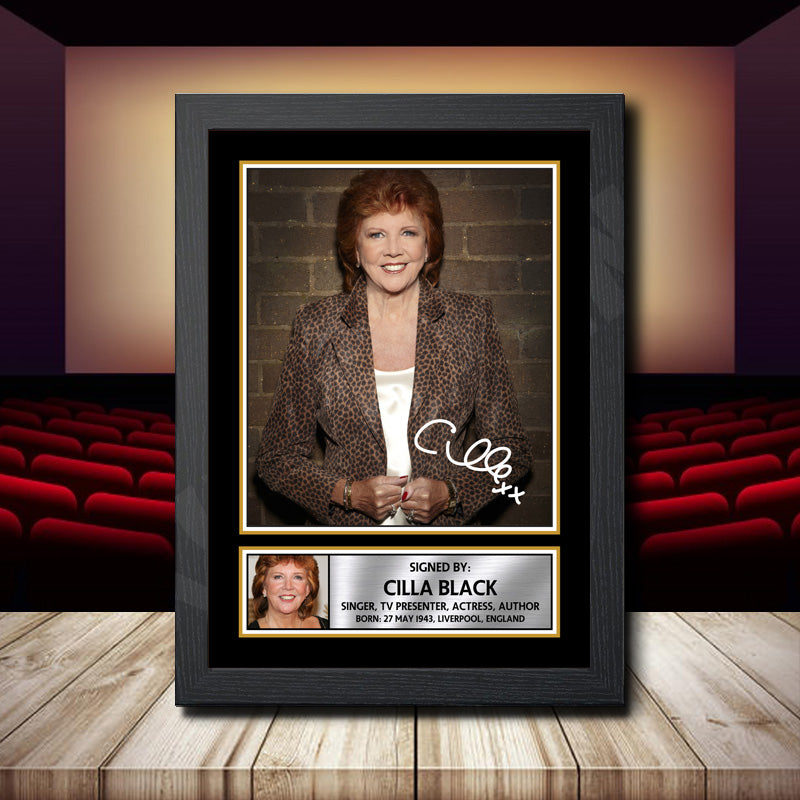Cilla Black Printed Signature Movie Star Poster Print Framed Wall Art Gift – Cilla Black Printed Signature Movie Star Poster Print