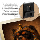 Cleopatra Dog Portrait Poster – Egyptian Queen Dog Wall Art – Ancient Egypt Royal Pet Painting – Funny Cavalier Dog Decor