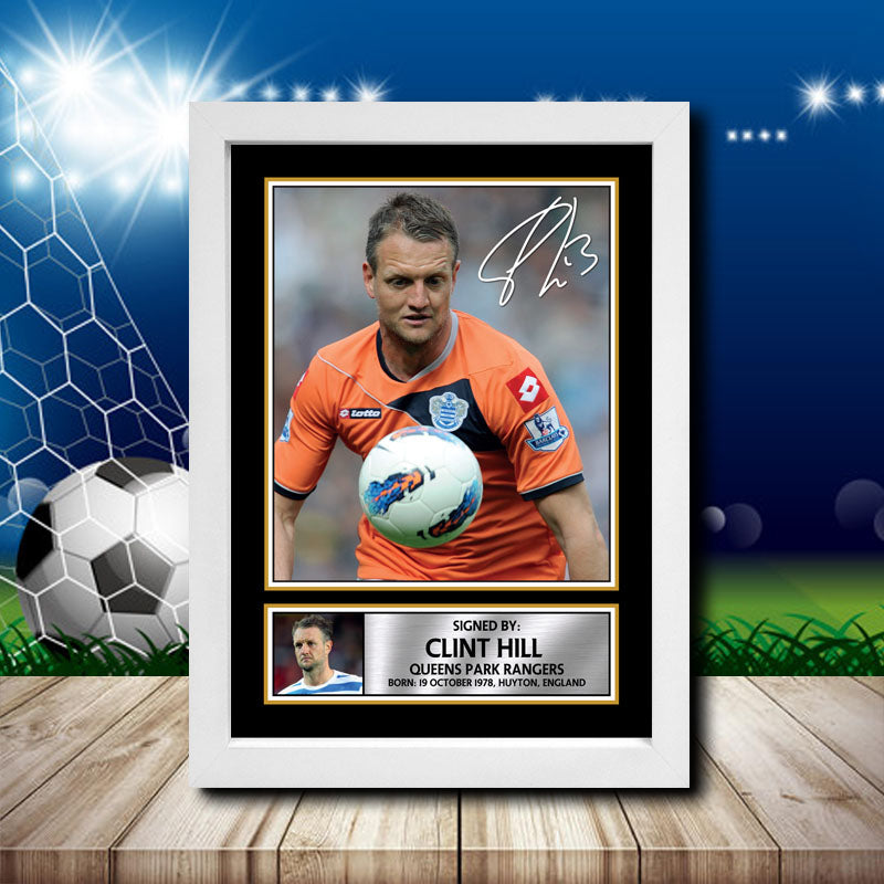 Clint Hill 2 Printed Signature Footballers Star Poster Print Framed Wall Art Gift – Clint Hill 2 Printed Signature Footballers Star Poster Print