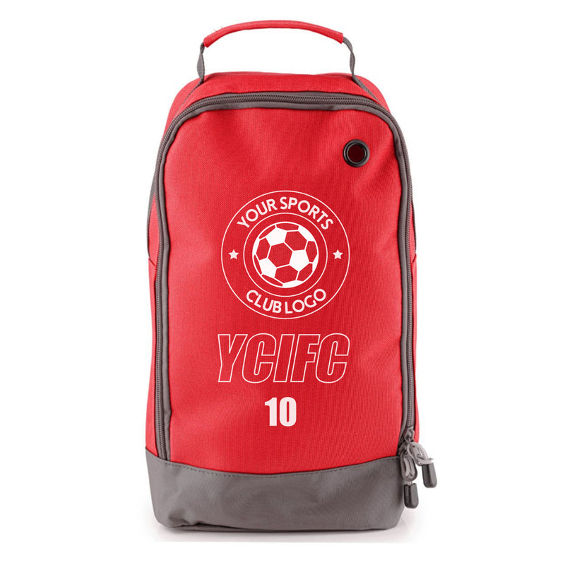 Football Boot Bags for Kids – Durable Personalized Sports Bag with Custom Logo, Club Initial  & Number