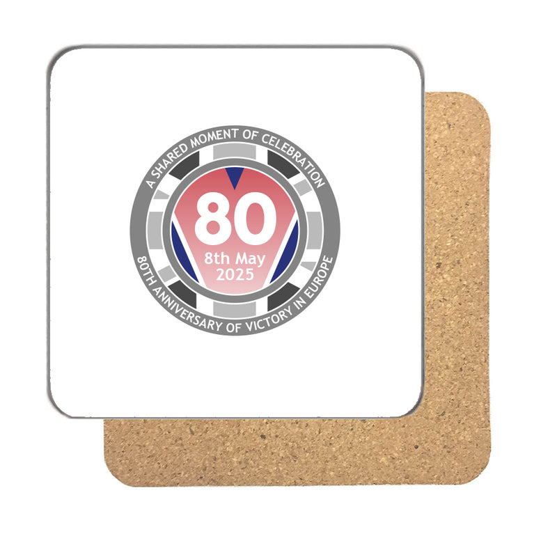 VE Day 80th Anniversary Drinks Coaster Design 3 (Standard) - Special Edition