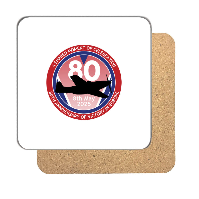 VE Day 80th Anniversary Drinks Coaster Design 5 (Standard) - Special Edition