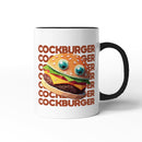 Rude Swear Word Printed Mug Design - C*CKBURGER (3 Colours)