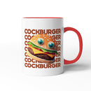 Rude Swear Word Printed Mug Design - C*CKBURGER (3 Colours)