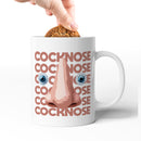 Rude Swear Word Printed Mug Design - C*CKNOSE (3 Colours)