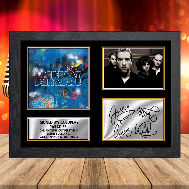 Coldplay Paradise – Printed Signature Music-Landscape Star Print – Coldplay Paradise