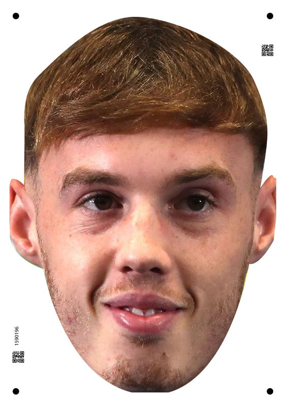 Cole Palmer England Euros 2024 Celebrity Face Mask Fancy Dress - High-Quality Cardboard Masks for Any Occasion