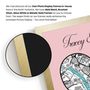 Personalised Valentines Coordinates Fist Met Print Poster Design 2 - Wedding Anniversary, Valentines Gift
