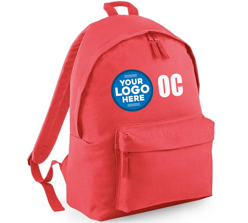 CUSTOM PRINTED BACKPACK SCHOOL ANY LOGO AND/ OR INITIALS FULLY PERSONALISED