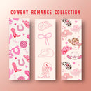 Cowboy Romance Collection Bookmark – Western Love Story Gift, Rustic Vintage Cowboy Theme, Perfect for Romance Readers and Book Lovers