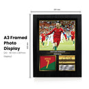 Cristiano Ronaldo Portugal Signed Poster Print – Football Wall Art – Printed Autograph Soccer Memorabilia – Portugal National Team Fan Gift & Sports Bedroom Decor