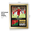 Cristiano Ronaldo Portugal Signed Poster Print – Football Wall Art – Printed Autograph Soccer Memorabilia – Portugal National Team Fan Gift & Sports Bedroom Decor
