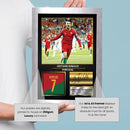 Cristiano Ronaldo Portugal Signed Poster Print – Football Wall Art – Printed Autograph Soccer Memorabilia – Portugal National Team Fan Gift & Sports Bedroom Decor