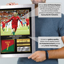 Cristiano Ronaldo Portugal Signed Poster Print – Football Wall Art – Printed Autograph Soccer Memorabilia – Portugal National Team Fan Gift & Sports Bedroom Decor