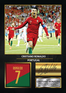 Cristiano Ronaldo Portugal Signed Poster Print – Football Wall Art – Printed Autograph Soccer Memorabilia – Portugal National Team Fan Gift & Sports Bedroom Decor