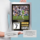 Cristiano Ronaldo Real Madrid Signed Poster Print – Football Wall Art – Printed Autograph Soccer Memorabilia – Real Madrid Fan Gift & Sports Bedroom Decor