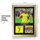 Cristiano Ronaldo Al-Nassr Signed Poster Print – Football Wall Art – Printed Autograph Soccer Memorabilia – Saudi League Fan Gift & Sports Bedroom Decor