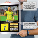 Cristiano Ronaldo Al-Nassr Signed Poster Print – Football Wall Art – Printed Autograph Soccer Memorabilia – Saudi League Fan Gift & Sports Bedroom Decor