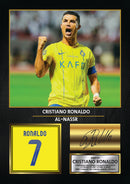 Cristiano Ronaldo Al-Nassr Signed Poster Print – Football Wall Art – Printed Autograph Soccer Memorabilia – Saudi League Fan Gift & Sports Bedroom Decor