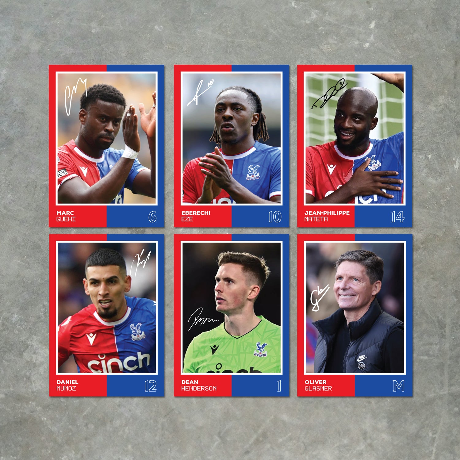 A6 Autographed Football Poster Card Packs