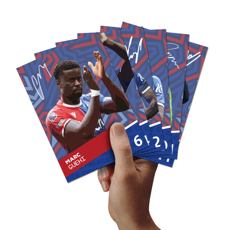 Crystal Palace Players SIGNED A6 Poster Pack - 6 Autographed Poster Print Cards (Guehi, Mateta, Munhoz, Eze, Henderson, Glasner)