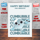 Rude Swear Word Birthday Card Design - C*MBUBBLE