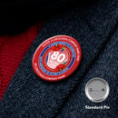 VE Day 80th Anniversary CUSTOM NAME Standard Pin Badge Design 7 - Special Edition