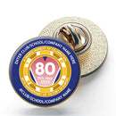 VE Day 80th Anniversary CUSTOM NAME Clutch Pin Badge Design 2 - Special Edition