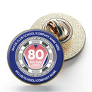 VE Day 80th Anniversary CUSTOM NAME Clutch Pin Badge Design 3 - Special Edition