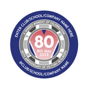 VE Day 80th Anniversary 50mm CUSTOM NAME Round Stickers Design 3 - Special Edition