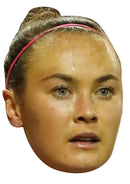 Caitlin Foord - Arsenal Women's Football Face Mask Fancy Dress Cardboard Costume Mask